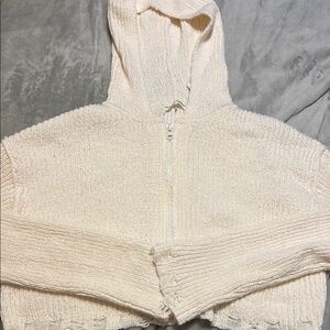 Cozy Cream Hooded Sweater Set